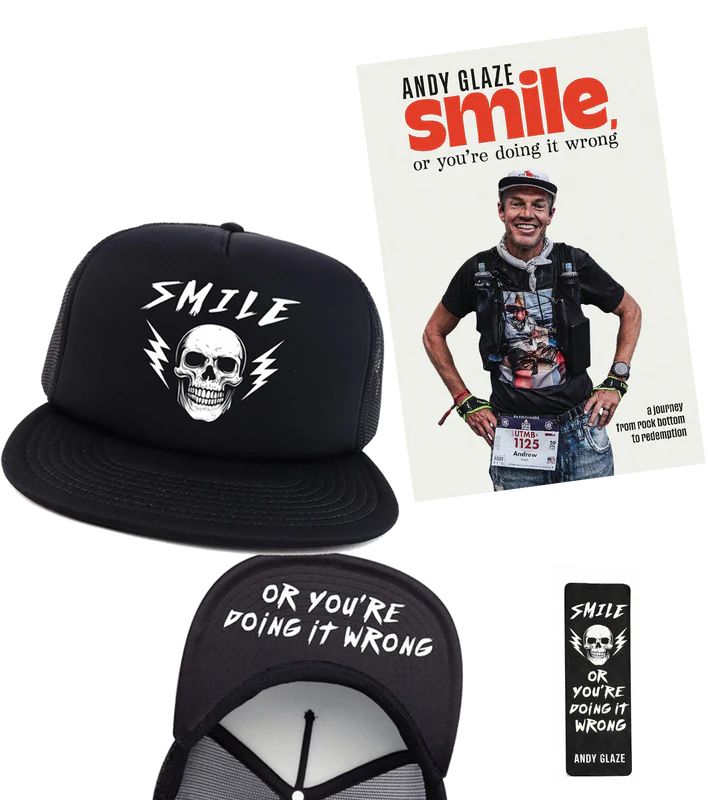 Signed Copy – Smile, or You're Doing It Wrong: Book & Hat Bundle