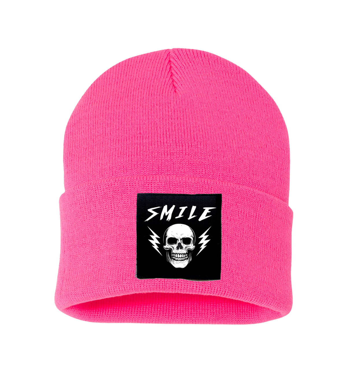 Smile Beanie - Pink – Andy Glaze Merch