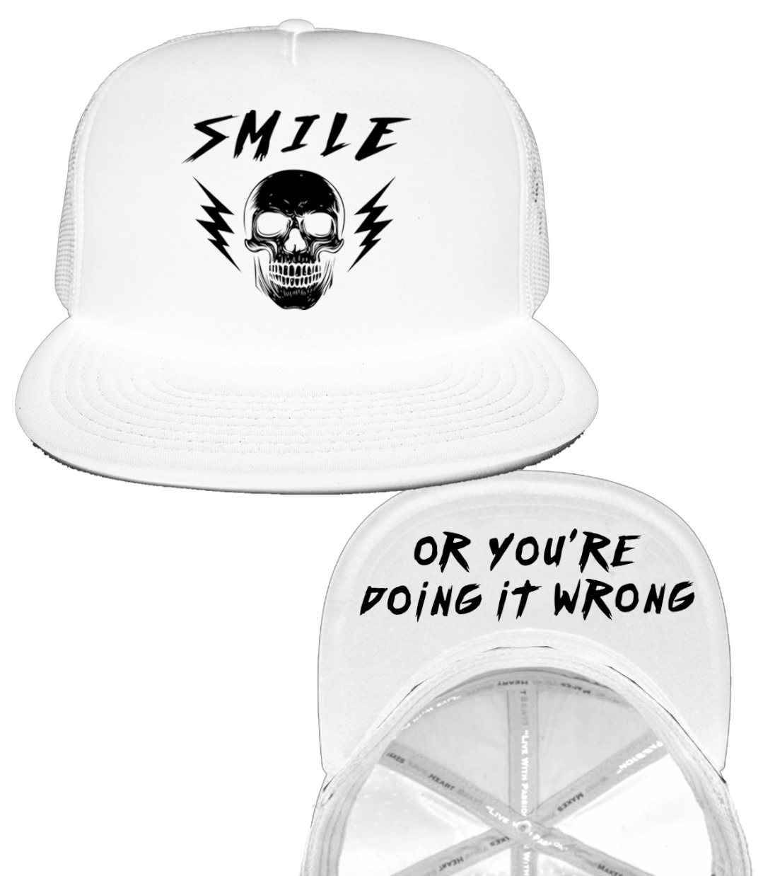Andy Glaze - White Mesh Back Snapback