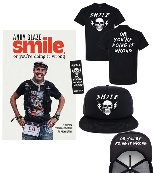 Signed Copy – Smile, or You're Doing It Wrong: Book, Tshirt,  Hoodie Bundle