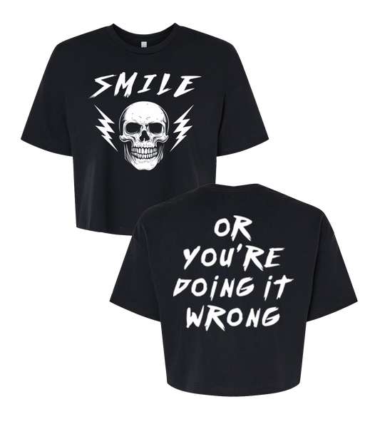 Andy Glaze - Smile Crop Top