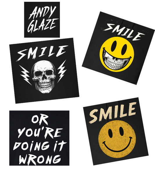 Andy Glaze - Smile Sticker Sheet